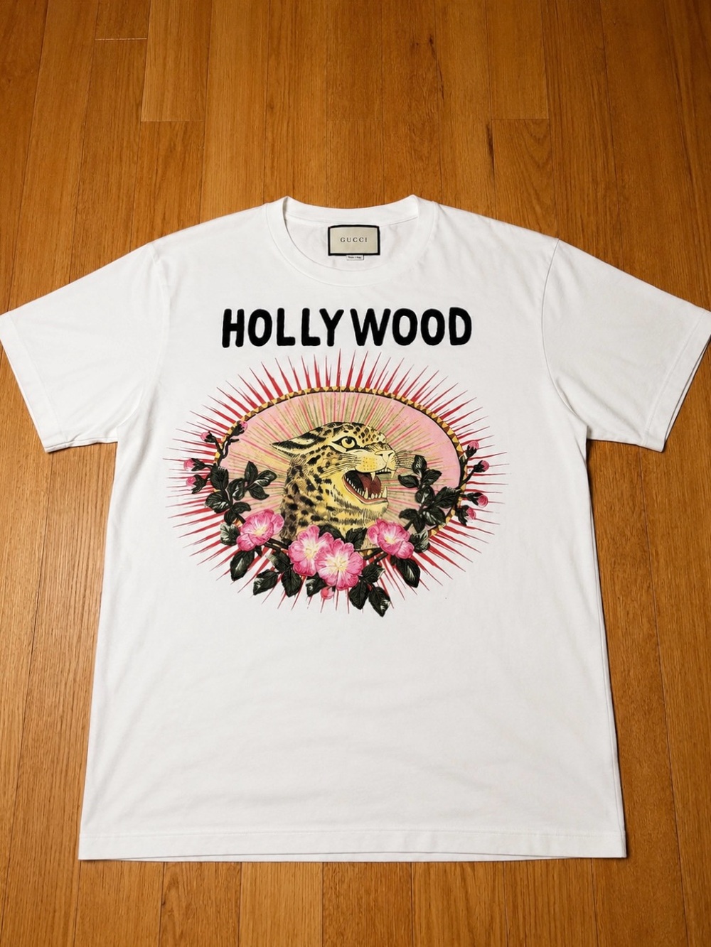 Gucci Hollywood Leopard Floral TShirt